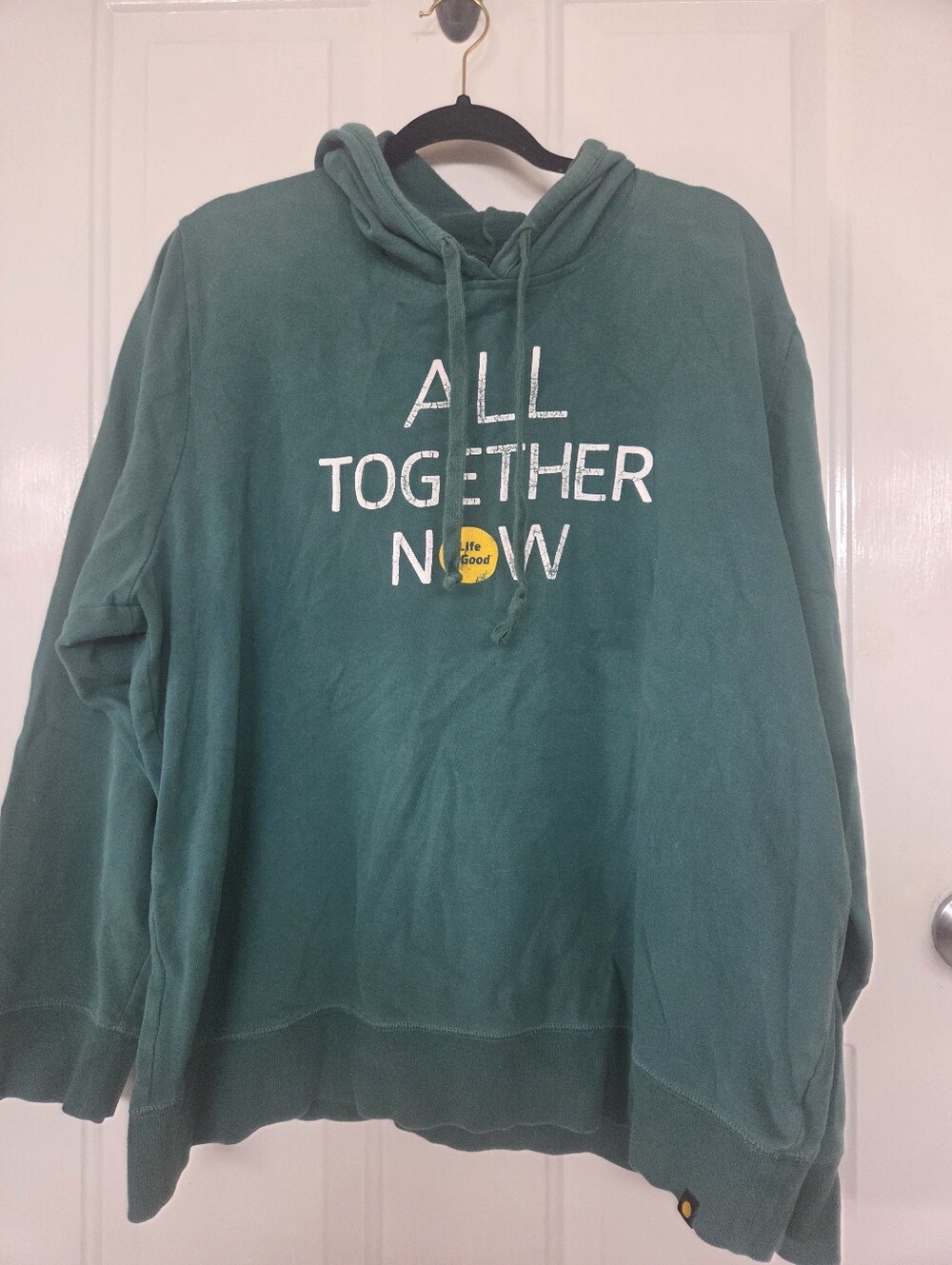Life is Good xxl All Together Now Green Hoodie Sweater -